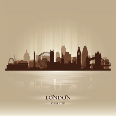 Londra İngiltere silueti