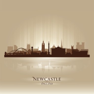 Newcastle İngiltere silueti