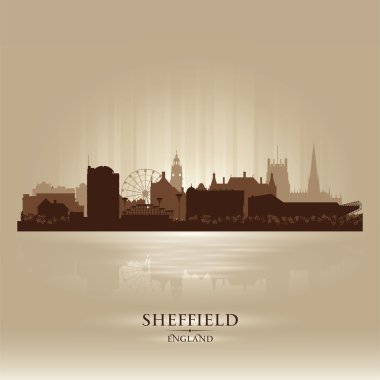 Sheffield İngiltere skyline şehir silueti