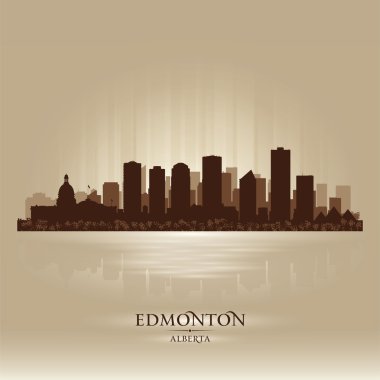 Edmonton alberta skyline şehir silueti
