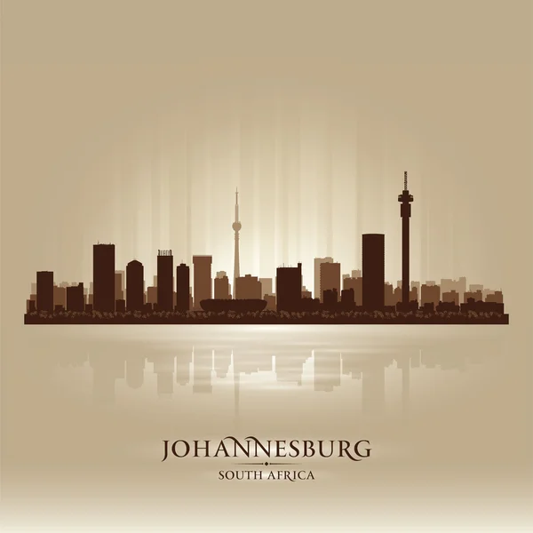 Johannesburg Afrique du Sud silhouette skyline de la ville — Image vectorielle