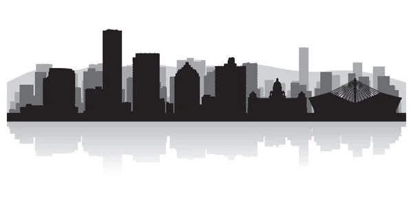 Durban city skyline vector silhouette — Stock Vector