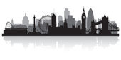 londýnské městské panorama silueta