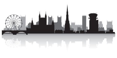 Bristol city skyline siluet