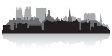 York city skyline siluet