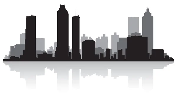 Atlanta cidade skyline silhueta — Vetor de Stock