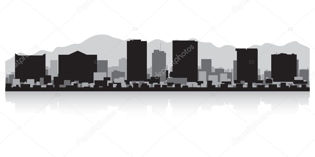 El Paso city skyline silhouette