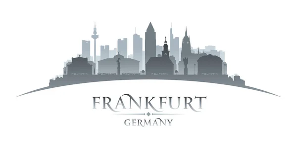 Frankfurt Tyskland Byens Skyline Silhuet Vektorillustration – Stock-vektor