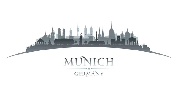 München Duitsland Stad Skyline Silhouet Vectorillustratie — Stockvector