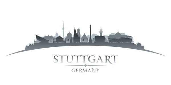 Stuttgart Allemagne Silhouette Skyline Ville Illustration Vectorielle — Image vectorielle