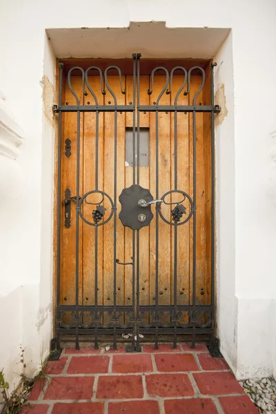 Old wooden church door — Stock Photo, Image
