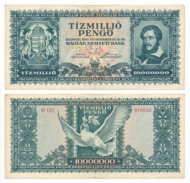 10 milyon pengo, 1945 yılı itibariyle Macar banknot