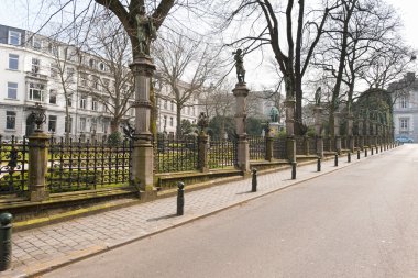 Petite sablon Meydanı Brüksel, Belçika.
