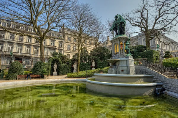 Petite Sablon square a Bruxelles, Belgio . — Foto Stock