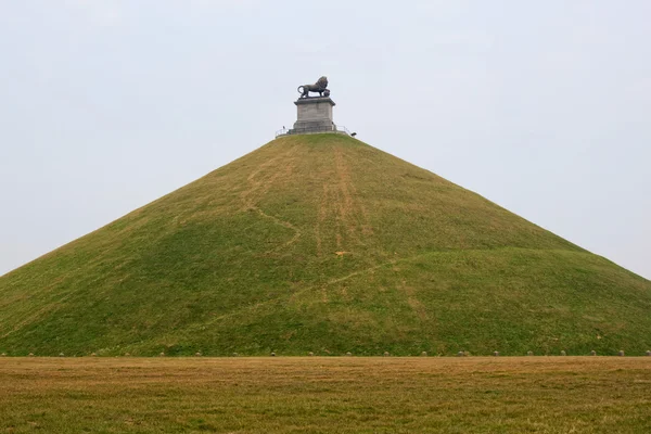 Socha na bojiště u waterloo, Belgie — Stock fotografie