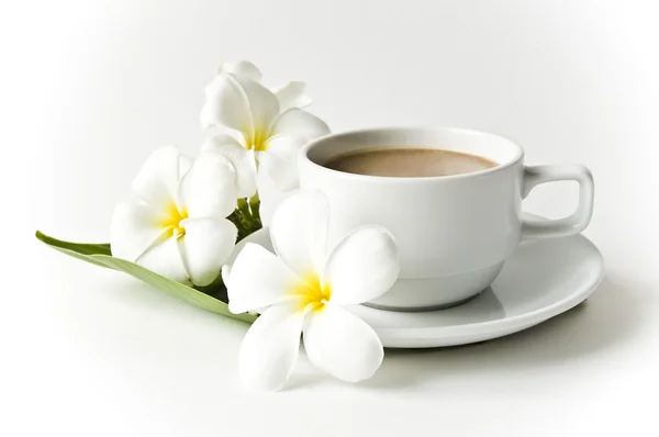 Taza de café con leche Imagen de archivo