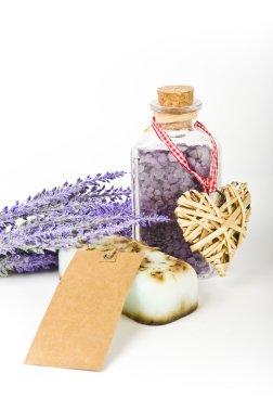 Bitkisel lavanta sabun ve banyo tuz