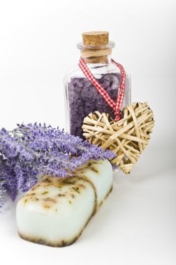 Bitkisel lavanta sabun ve banyo tuz