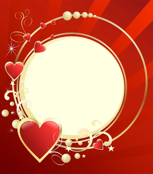 Background with hearts — Stock Vector