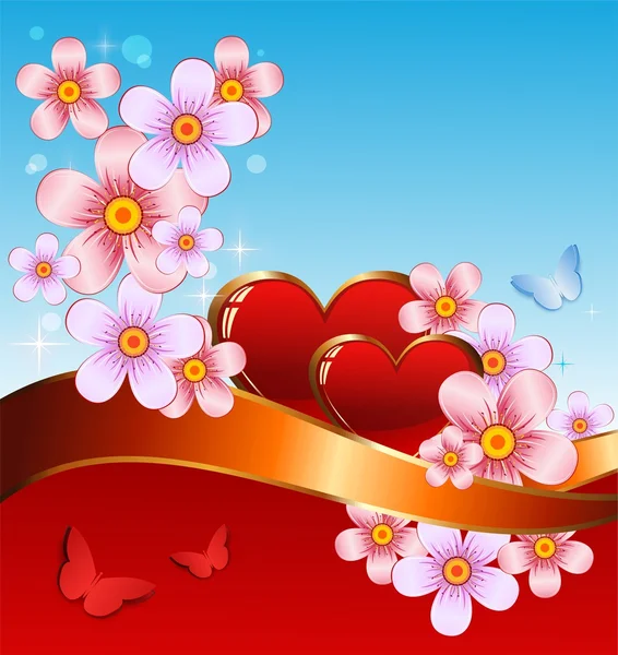 Romantic background for valentine's day — Stock Photo, Image