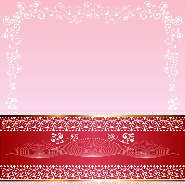 Abstrakter Hintergrund mit Ornamenten — Stockvektor