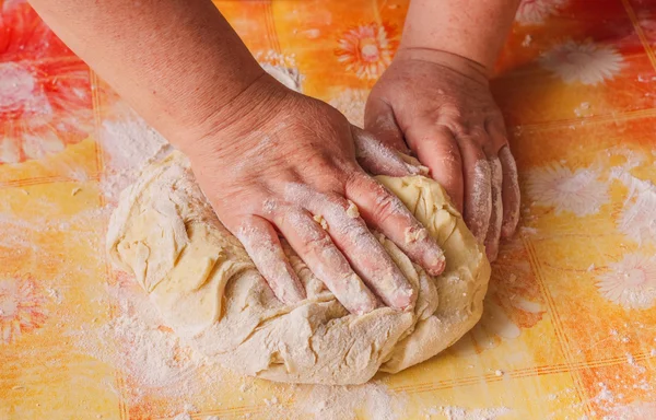 Dough And Hands Close Up