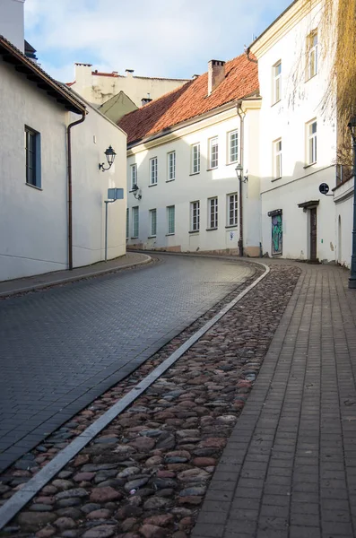 Street Vilnius Old Town Autumn — стоковое фото