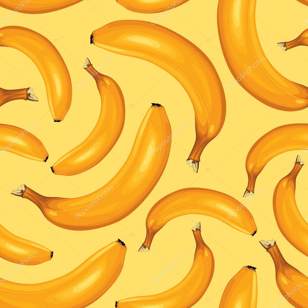 Seamless pattern di banane — Vettoriale Stock
