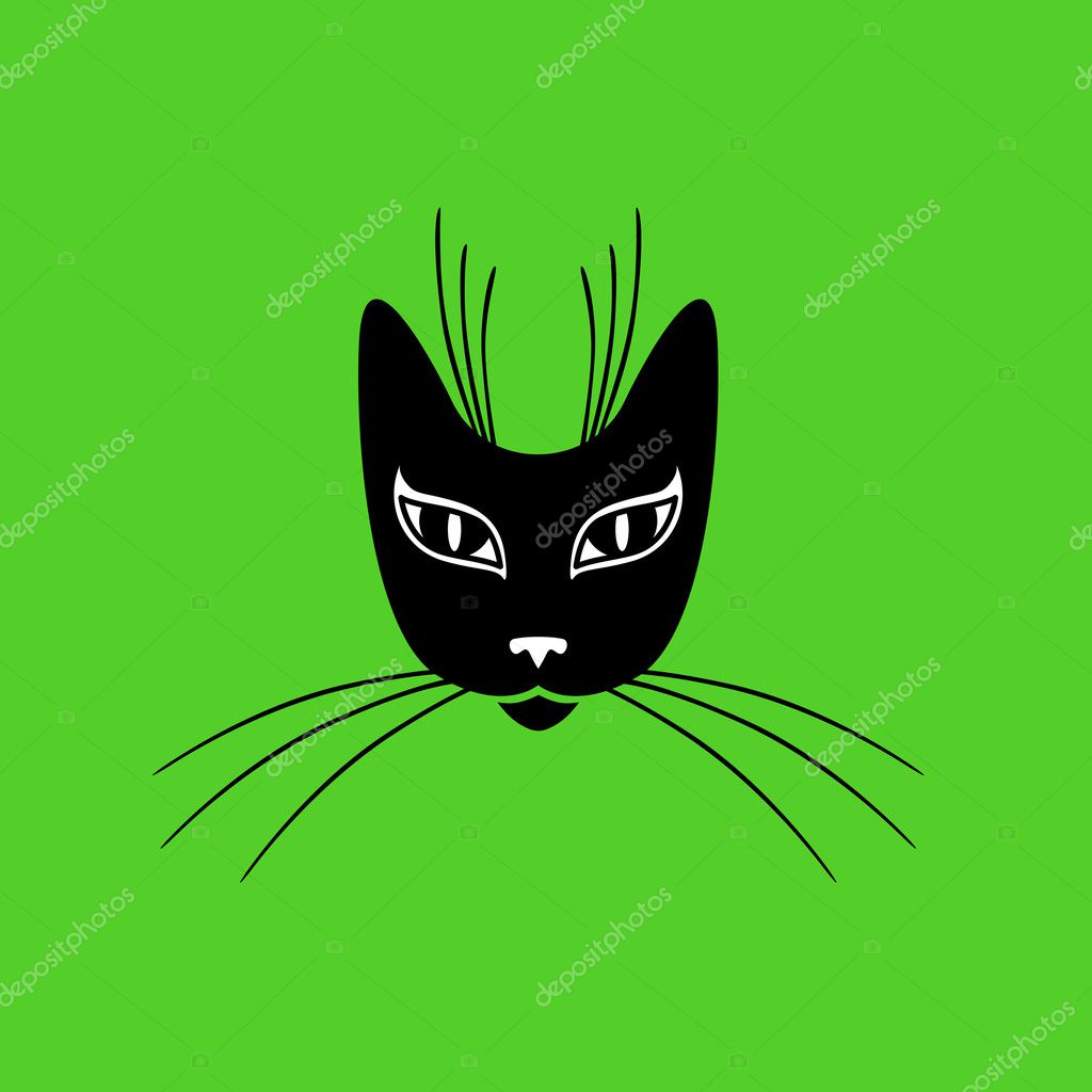 Museliere Pour Chat Stylisee Image Vectorielle Par Agrino C Illustration
