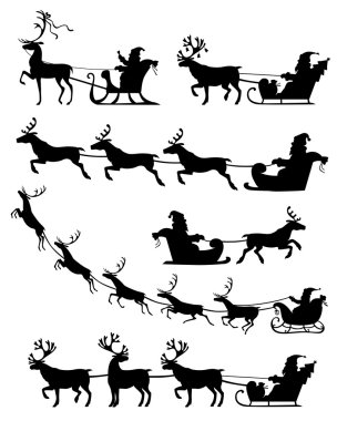 Santa Claus sleigh set