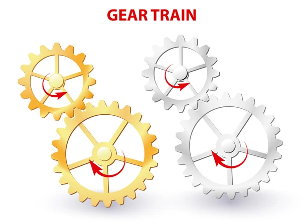 Gear trein — Stockvector