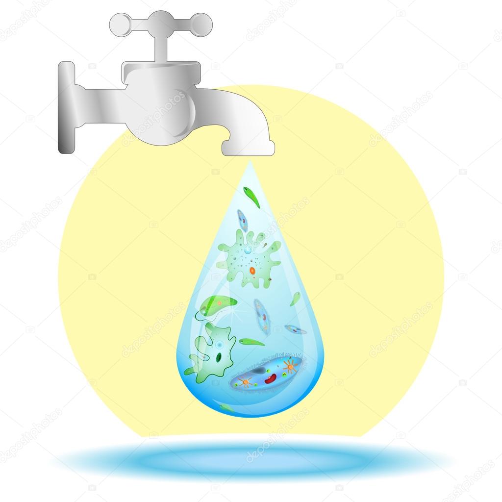 Agua potable y saneamiento imágenes de stock de arte vectorial |  Depositphotos