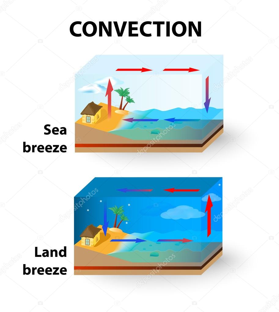 Convection. Land Breeze and Sea Breeze