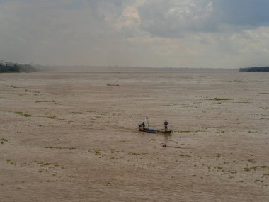 On the endless water of the Amazon river.