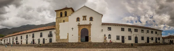 Villa Leyva Colômbia Maio 2016 Bela Antiga Arquitetura Cidade — Fotografia de Stock