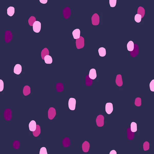 Naadloze Kleurrijke Polka Dot Patroon Vector Abstracte Achtergrond Met Willekeurige — Stockvector