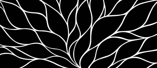 Розкішний Квітковий Візерунок Намальованими Руками Листям Елегантний Абстрактний Фон Мінімалістичному — стоковий вектор
