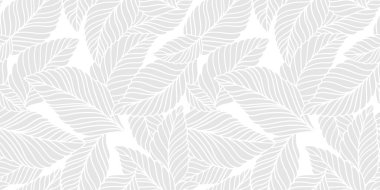 Hassas yaprakları olan zarif, pürüzsüz bir desen. Kumaş, duvar kağıdı, baskı, kapak, pankart ve davetiye için Vektör El çiçek arkaplanı çizdi.