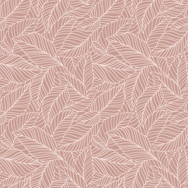 Hassas yaprakları olan zarif, pürüzsüz bir desen. Kumaş, duvar kağıdı, baskı, kapak, pankart ve davetiye için Vektör El çiçek arkaplanı çizdi.