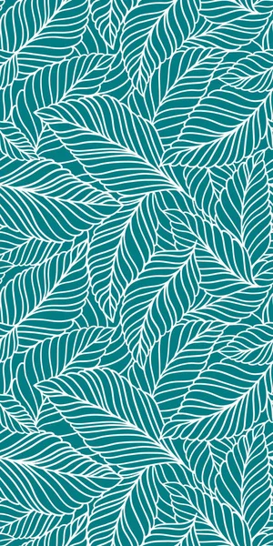 Élégant Motif Sans Couture Avec Des Feuilles Délicates Vecteur Fond — Image vectorielle