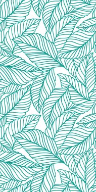 Hassas yaprakları olan zarif, pürüzsüz bir desen. Kumaş, duvar kağıdı, baskı, kapak, pankart ve davetiye için Vektör El çiçek arkaplanı çizdi.