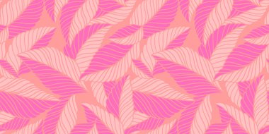 Hassas yaprakları olan zarif, pürüzsüz bir desen. Kumaş, duvar kağıdı, baskı, kapak, pankart ve davetiye için Vektör El çiçek arkaplanı çizdi.