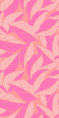 Hassas yaprakları olan zarif, pürüzsüz bir desen. Kumaş, duvar kağıdı, baskı, kapak, pankart ve davetiye için Vektör El çiçek arkaplanı çizdi.