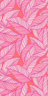 Hassas yaprakları olan zarif, pürüzsüz bir desen. Kumaş, duvar kağıdı, baskı, kapak, pankart ve davetiye için Vektör El çiçek arkaplanı çizdi.