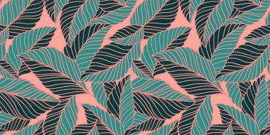 Hassas yaprakları olan zarif, pürüzsüz bir desen. Kumaş, duvar kağıdı, baskı, kapak, pankart ve davetiye için Vektör El çiçek arkaplanı çizdi.