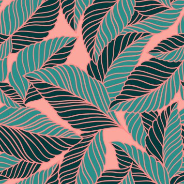 Hassas yaprakları olan zarif, pürüzsüz bir desen. Kumaş, duvar kağıdı, baskı, kapak, pankart ve davetiye için Vektör El çiçek arkaplanı çizdi.