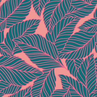 Hassas yaprakları olan zarif, pürüzsüz bir desen. Kumaş, duvar kağıdı, baskı, kapak, pankart ve davetiye için Vektör El çiçek arkaplanı çizdi.