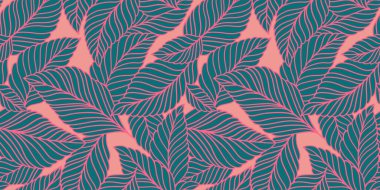 Hassas yaprakları olan zarif, pürüzsüz bir desen. Kumaş, duvar kağıdı, baskı, kapak, pankart ve davetiye için Vektör El çiçek arkaplanı çizdi.