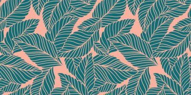 Hassas yaprakları olan zarif, pürüzsüz bir desen. Kumaş, duvar kağıdı, baskı, kapak, pankart ve davetiye için Vektör El çiçek arkaplanı çizdi.