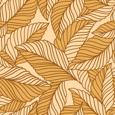 Hassas yaprakları olan zarif, pürüzsüz bir desen. Kumaş, duvar kağıdı, baskı, kapak, pankart ve davetiye için Vektör El çiçek arkaplanı çizdi.